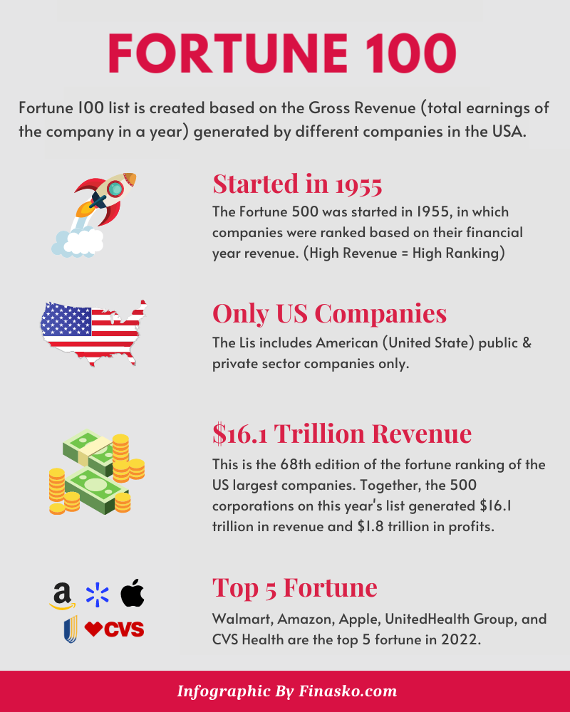 What is Fortune 100 Explained In Infographics